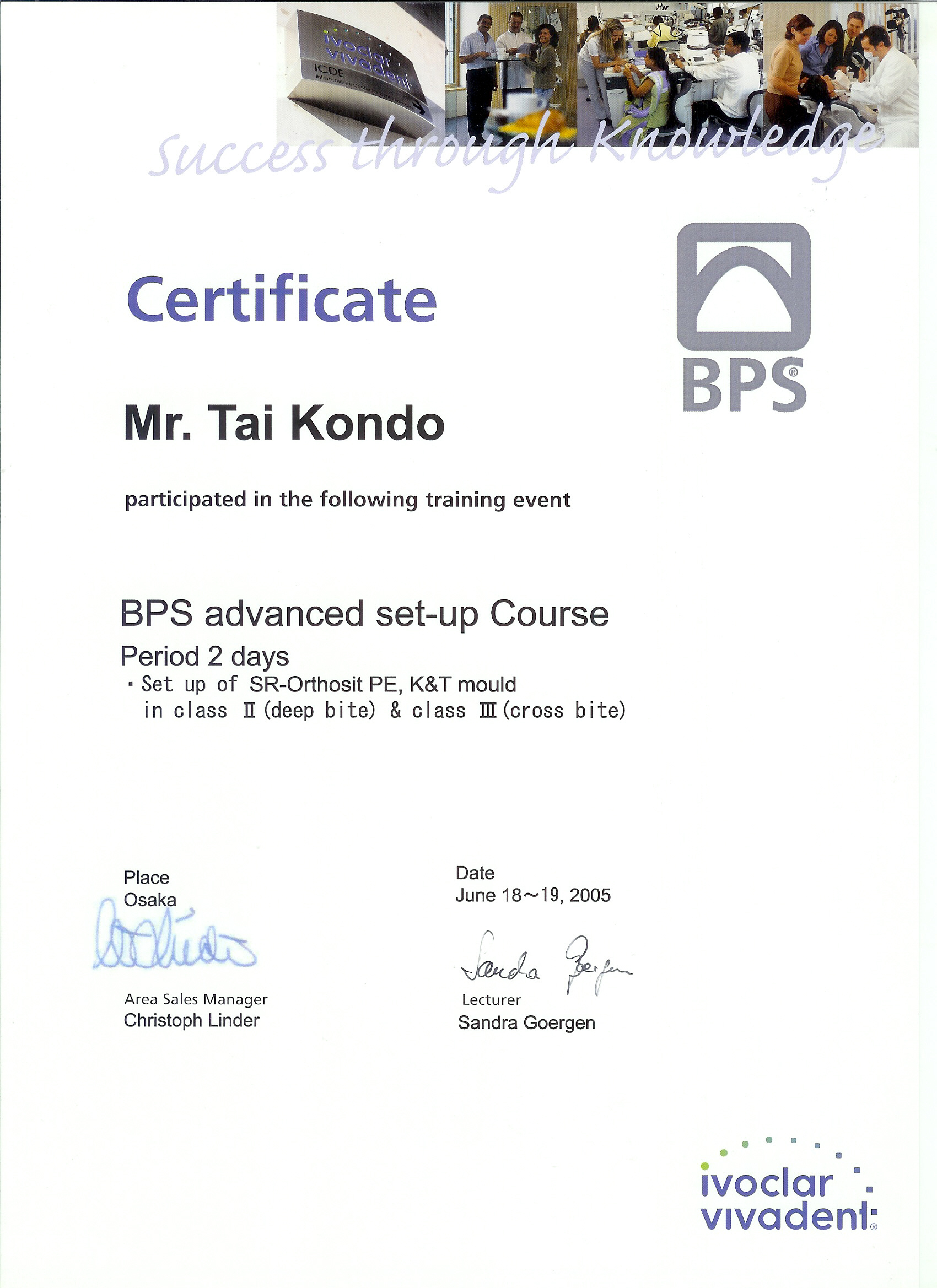 BPS Advance course