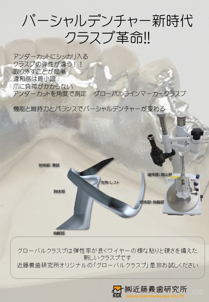 パーシャルデンチャー新時代 - 歯科技工所なら入れ歯専門の近藤義歯研究所 : 歯科技工所なら入れ歯専門の近藤義歯研究所